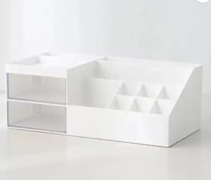 13-Compartment Plastic Pen & Pencil Holder | Multicolor Desk Organizer Box for Office, Study Table & Stationery Storage | Durable & Space-Saving Design