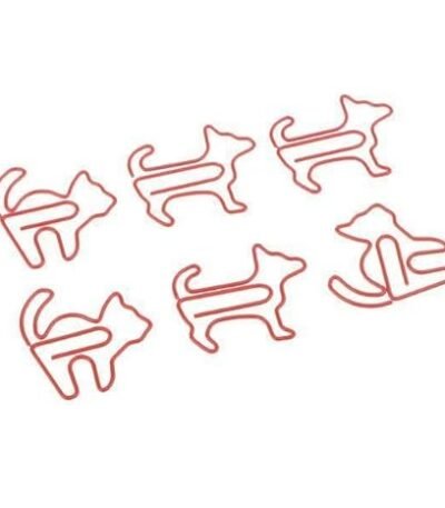 3x6 Pieces Animal Shaped Metal Paper Clip Bookmark Stationery Office Supplies