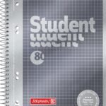 Brunnen 1067152 Notebook/Notepad Student Premium Set Treated Cover with Metallic Effect A5 Squared 90 g/m² 80 Pages