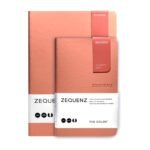 Zequenz A5 & A6- Peach Notebook Set Terra Acid Free Paper 200 Pages Each 80GSM 360 Degree Flexibility 100% Handmade Fountain Pen Friendly Color Series Pack of 2 Notebooks