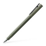 Faber-Castell Neo Slim Aluminium Olive Green Fountain Pen – Broad Nib