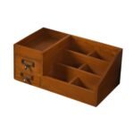 BNF® Desk Organizer with Drawer Wood Perfume Organizer for Vanity Bathroom School|Home & Garden |Household Supplies & Cleaning|Home Organization|Storage Bins & Baskets