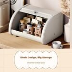 Desktop Organizer, Multi-Functional Storage Box, Home Office Entryway 25x26x17cm Cream White