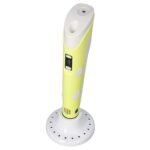 PLA Consumable 3D Printing Pen, 3 Color 3D Printing Pen Set DC5V Stepless Speed Control Slider Easy To Use User Friendly for Maintenance (Yellow)