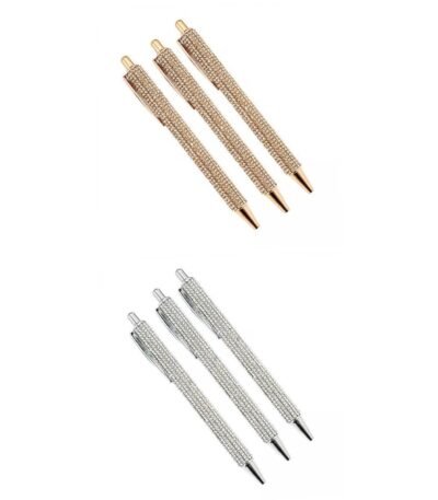 ATORSE 6X Gel Ink Pens Writing Smoothly Press Pen Rose Aureate and Argent