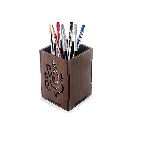 Desk Organizer with Drawer Desktop Office Stationery Storage Box Desk Accessories Mobile Holder Table Organiser Study Table Office Table Desk Organizer(Brown Ganesh Ji)