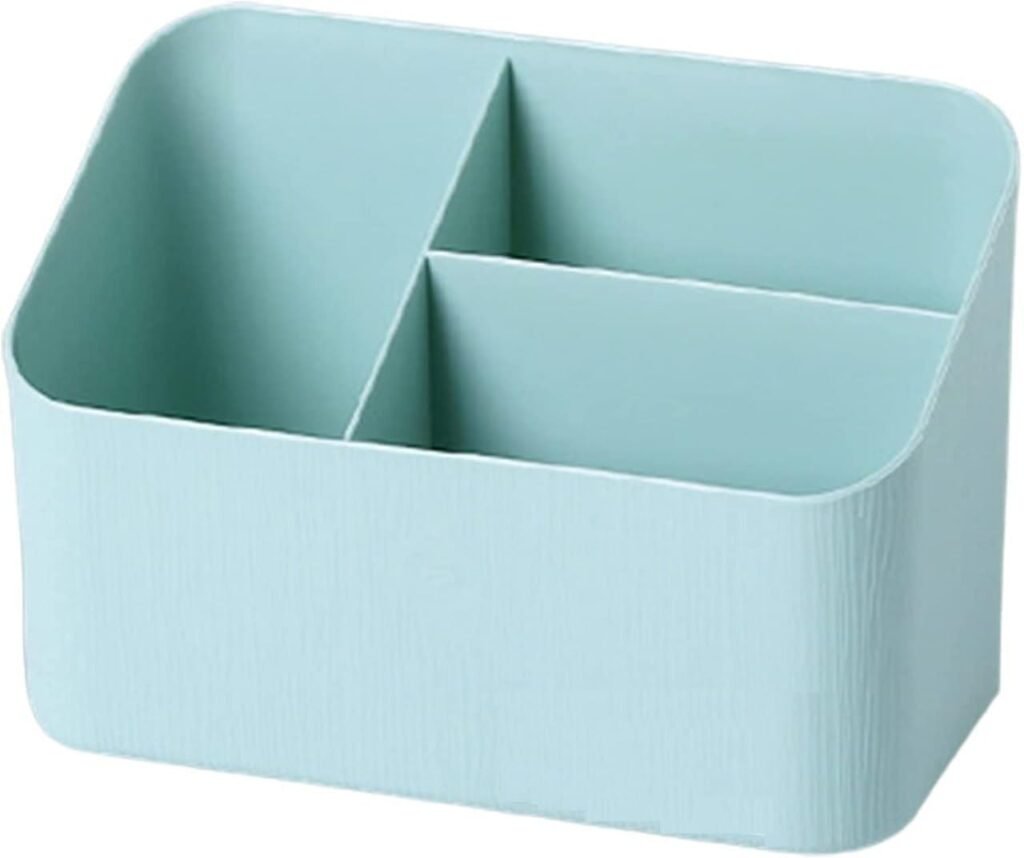 Desk Organizers and Storage Stationery Desk Tidy Organiser, Multifunctional Storage Box Holder Stationery Pen Holder Makeup Caddy Plastic detachable Desk Supplies