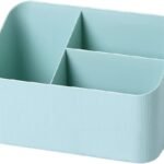 Desk Organizers and Storage Stationery Desk Tidy Organiser, Multifunctional Storage Box Holder Stationery Pen Holder Makeup Caddy Plastic detachable Desk Supplies
