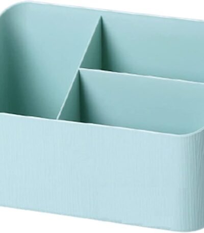Desk Organizers and Storage Stationery Desk Tidy Organiser, Multifunctional Storage Box Holder Stationery Pen Holder Makeup Caddy Plastic detachable Desk Supplies