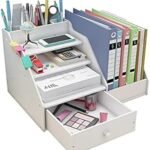 Desktop File Folder Organizer – Thick Magazine Rack & Document Tray for Office, Home, School Supplies, Stationery Storage Box