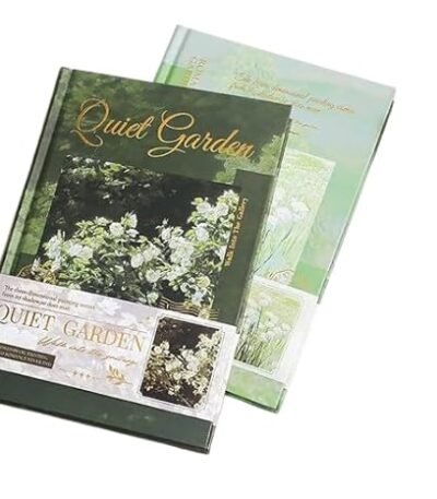 Diary for Kids –Journal Diary for Girls, Kawaii Diaries, Scrapbooking, Notepad for Students, Cute Stationery Items for Writing & Drawing (Quiet garden theme)