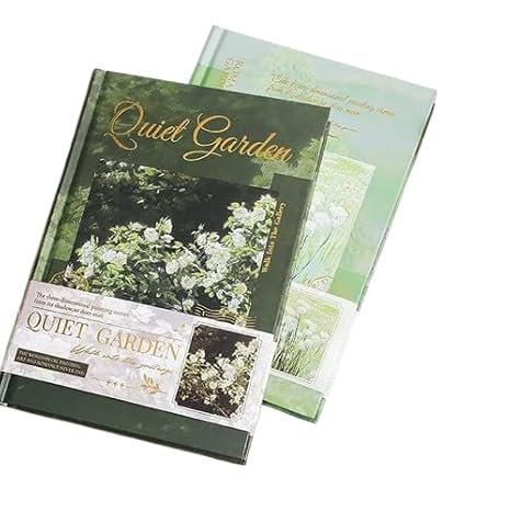 Diary for Kids –Journal Diary for Girls, Kawaii Diaries, Scrapbooking, Notepad for Students, Cute Stationery Items for Writing & Drawing (Quiet garden theme)