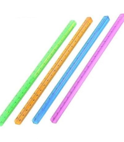 Grk - Traingle Scales - 15 Cm - Pack Of 2 - Multicolor - Stationery Supplies Triangular Ruler Kids Gift Drafting Accessories, Party Favors, and Kids Stationery