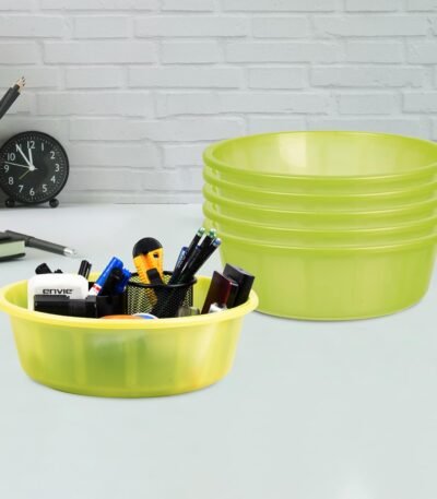 Kuber Industries Pack of 6 Desk Organizer | Stationery Organizer Tub | Multipurpose Organizer | Office Supplies Organizer for Pen-Pencil-Staplers-Clips | Desktop Organizer | 6...