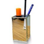 MacMoon | Pen Holder Pencil Stand Luxury Mirror Pencil Desk Organizer for Study Table office organizer, Makeup Brush | Spoon stand for kitchen | Stationery Accessories Storage...