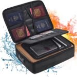 Multilayer Storage Bag for Important Documents, Certificate, Stationery Bag // Vehicle Document Storage Holder Organizer Travel Document Storage with Password Lock for Man Woman...