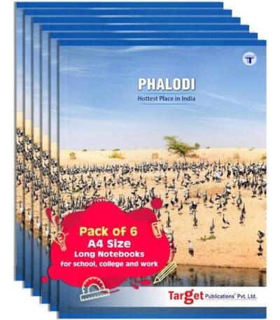 N.S Long Notebooks Single Line | Ruled Pages | 20 cm x 28 cm Approx | Writing Book with Page Numbers | for School, College and Office Use | Soft Cover | Set of 12 Books | GSM 58...