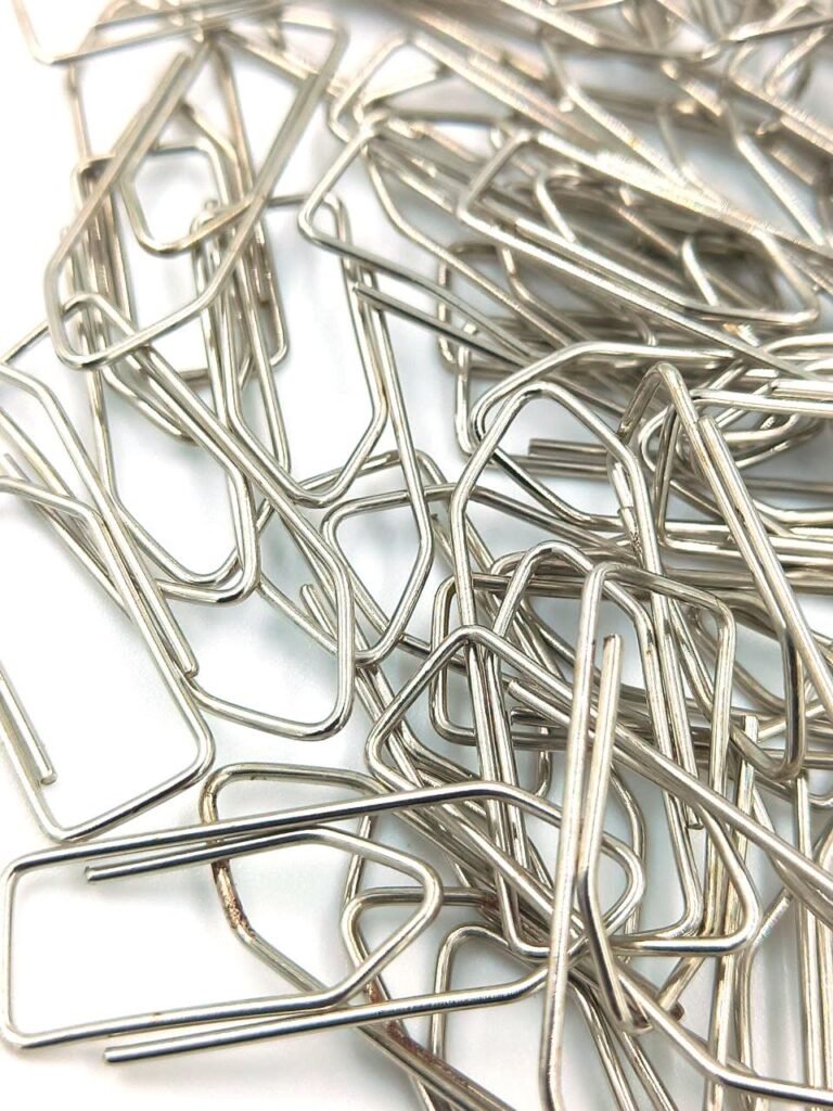 Steel Paper Clips, U Pin, 30 mm, Set of 100, for Office and Stationery
