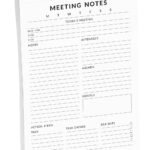 To Do List Notepad – 6” X 9” Paper Stationery, Classic White Meeting Notes Planner Spiral Notepad Daily Checklist- Motivational Organizer Planner List Pad- Notepad Tear Off (50...