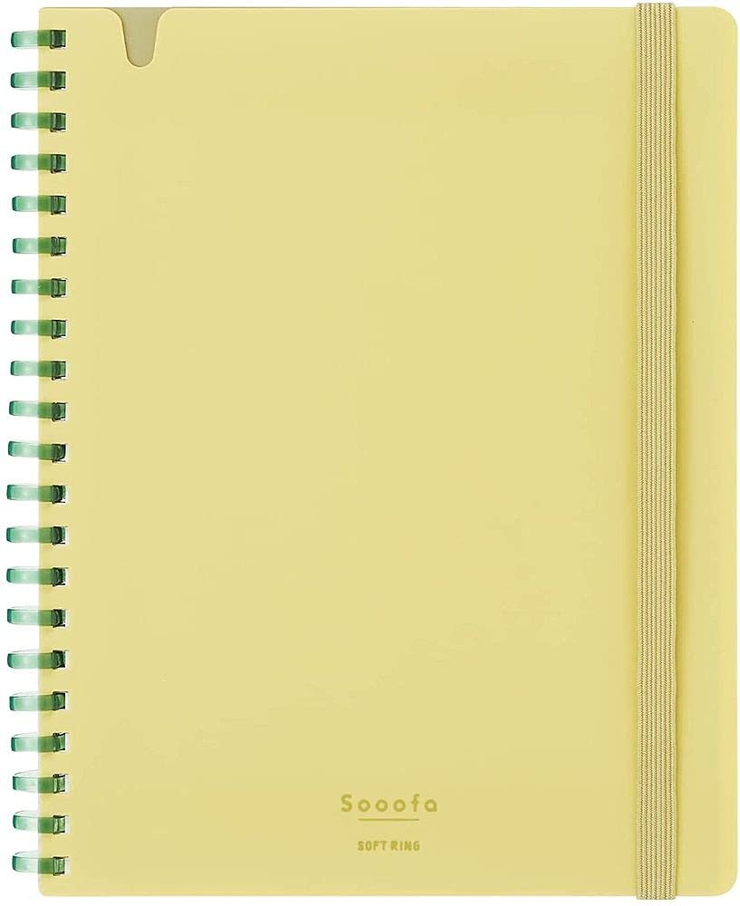 Visit the KOKUYO Store Kokuyo Soft Ring Notebook Sooofa B6 Deformation 4mm Grid Ruled Cutoff 80 Sheets Yellow Su-sv748s4-y [set of 3 Bulk Purchases]