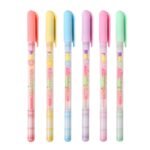 XIANNV 6 Pieces Rainbow Pens Kawaii Color Gel Pens Multicolor Stationery Set for Girls Boys Kids Gifts (0.8mm)