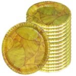 Paper Plate Disposable Sal Leaves Printed Thali Full Size 50 Piece