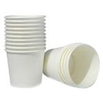 [150 ml, 200 Count, White, 5 Oz Disposable White Paper Cup | Eco-Friendly & Biodegradable Cups for Wedding, Party, Picnic, Travel | Ideal for Tea, Coffee, Juice & Water