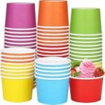 [110 ml, 50 Count, Multicolor Disposable Color Paper Cups | Rainbow Paper Cup for Wedding, Party, Picnic, Travel | Ideal for Tea, Coffee, Juice & Water